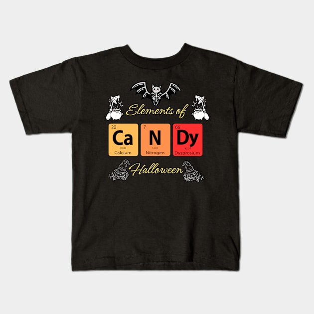 Elements of Halloween Kids T-Shirt by AS-Designs2023